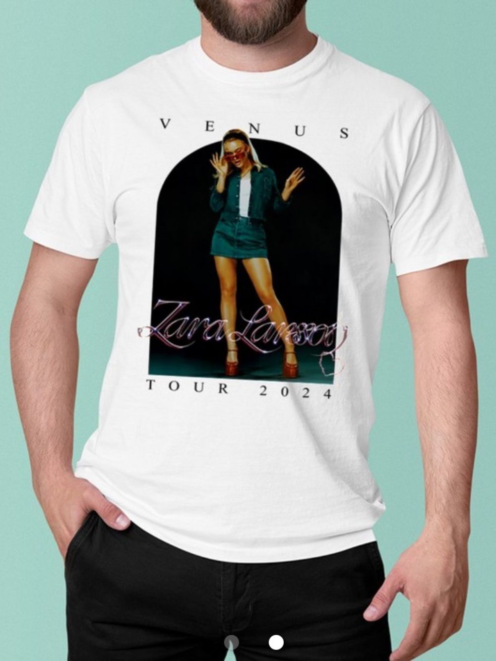 NWOT- American Apparel Zara Larsson 2024 Venus Tour Band Graphic T-Shirt Unisex